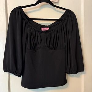 Vixen by Micheline Pitt peasant vacation top